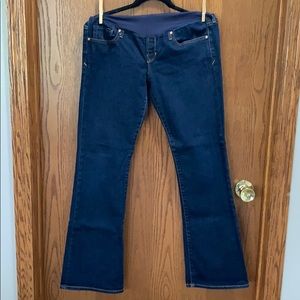 Gap Sexy Boot maternity jeans.